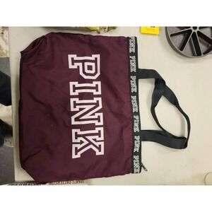 Victorias Secret‎ PINK Maroon Tote Bag Shopper Travel Gym Beach Carryall